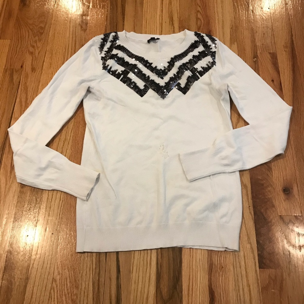 Express Sequin Design Sweater